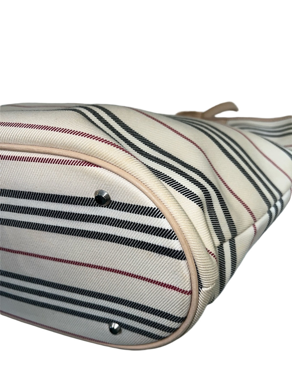 Burberry Striped Canvas Tote - Picture 7 of 14